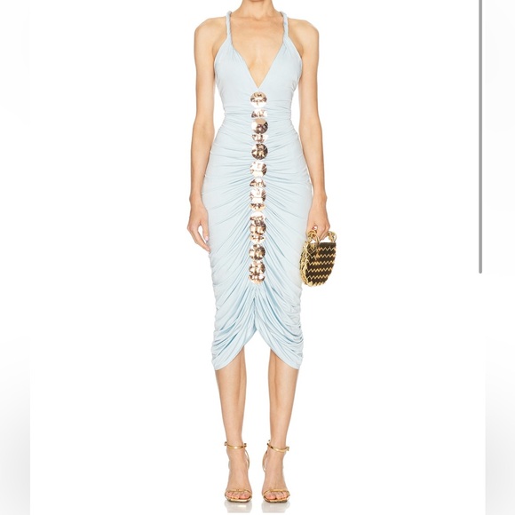 Cult Gaia Blue One Shoulder Bodycon Dress - Picture 1 of 2